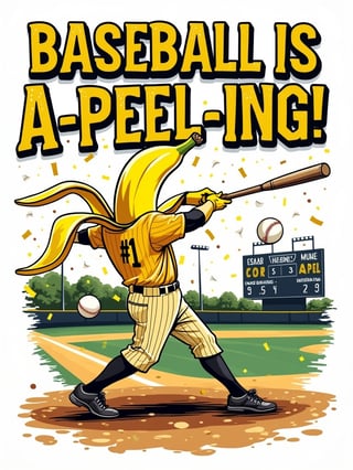 Baseball Is A-Peel-ing Art