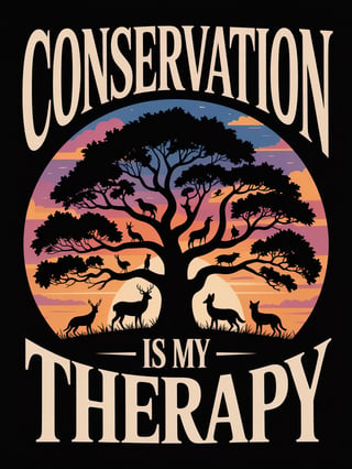 Conservation Therapy Sunset Silhouette