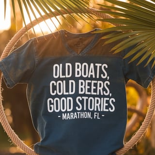 Tropical Shirt Design with Bold Lettering