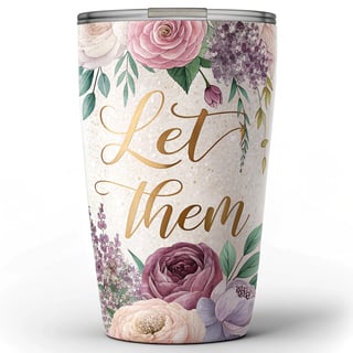 Elegant Floral Tumbler Wrap Design