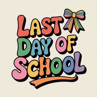 Retro Neon Last Day of School Shirt