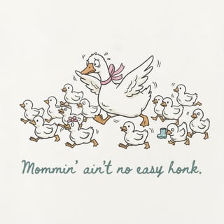 Funny Motherhood Goose Chaos