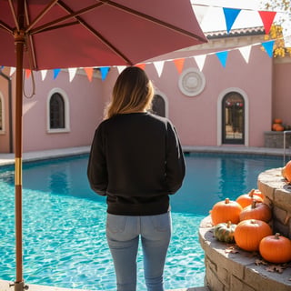 Casual Autumn Outdoor Scene
