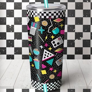 Maximalist Checkerboard Tumbler Wrap