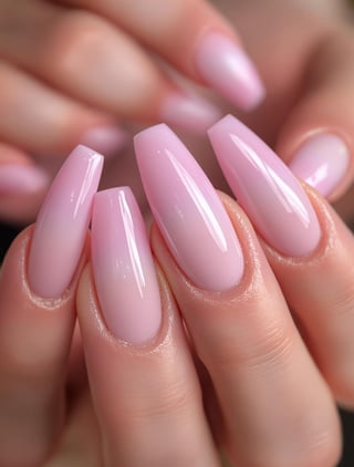 Elegant Manicured Nails Close-Up