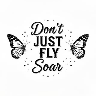 Black & White Motivational Quote Design