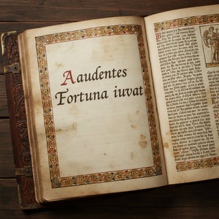 Ancient Latin Manuscript Cover