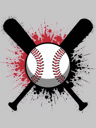 Stylized Baseball Artwork