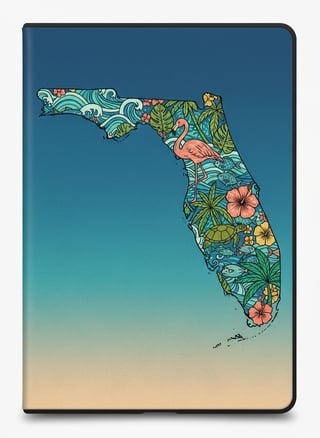 Florida Coastline Kindle Case Design