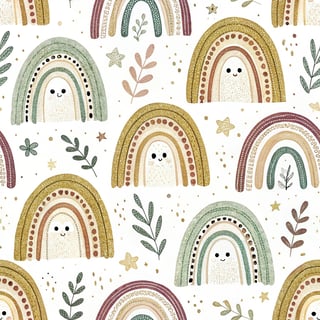 Boho Rainbows with Minimalist Ghosts
