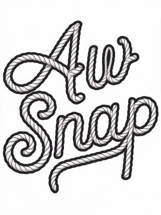Elegant Rope Script Art