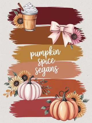 Trendy Autumn Watercolor Collage