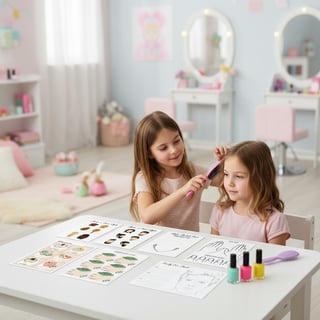 Kids Beauty Salon Playroom Scene