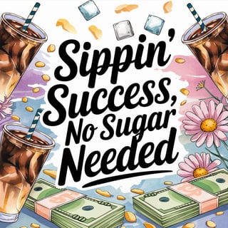 Sippin’ Success Iced Coffee Art