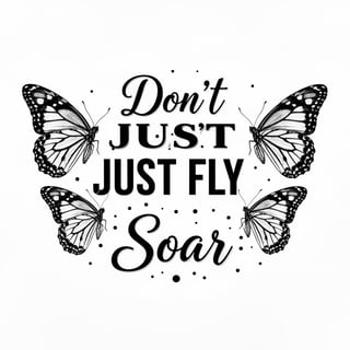 Black & White Motivational Quote Design