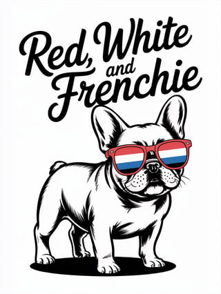 Minimalist French Bulldog Line Art