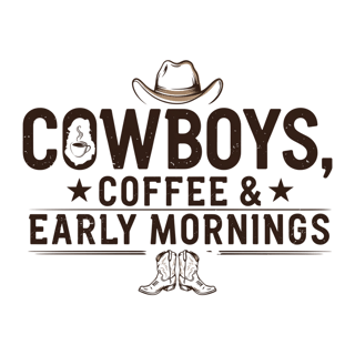 Rustic Western Coffee Design