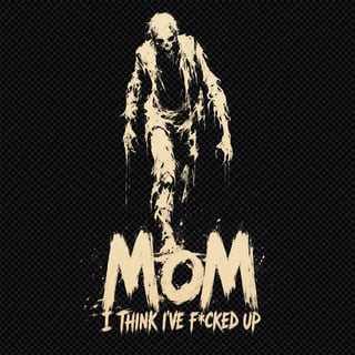 Walking Zombie Silhouette Art