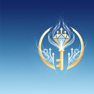 Gradient Blue Unlock Impact Icon
