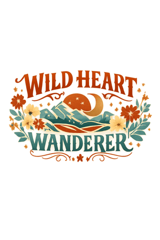 Wild Heart Wanderer Western T-Shirt Design