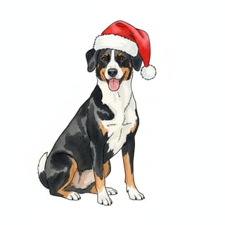 Dog Portrait in Watercolor