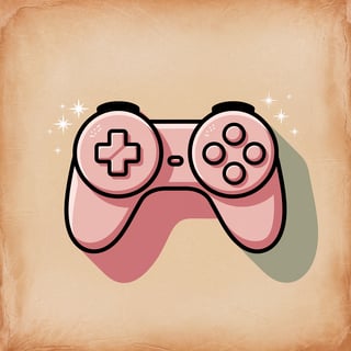 Pastel Kawaii Game Controller Icon
