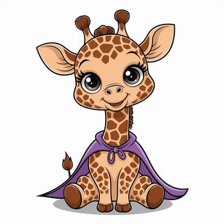 Cute Baby Giraffe in Halloween Costume