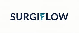 Modern Surgilow Logo with Caduceus