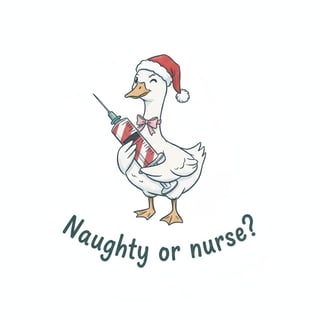 Funny Nurse Goose Design