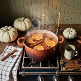 Cozy Apple Spiced Cider Scene