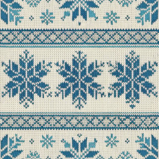 Seamless Snowflake Knit-Stitch Pattern