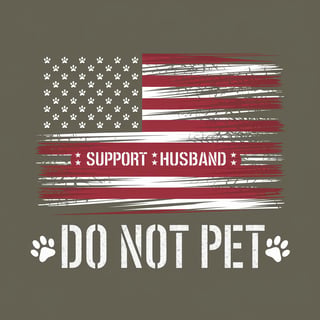 Distressed USA Flag Dog T-Shirt Design
