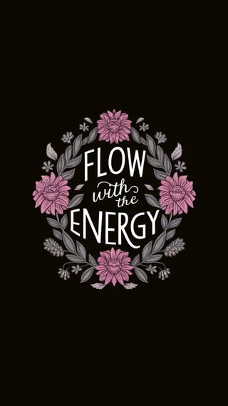 Flow with the Energy T-Shirt Design