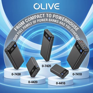 Black Power Banks Collection Display