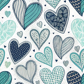 Doodle-Style Heart Sketches