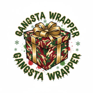 Playful Christmas Graffiti Gift Design