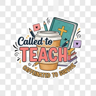 Teacher Coffee Faith PNG Design