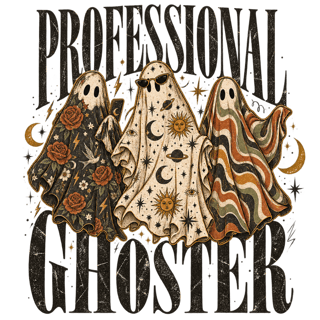 Professional Ghoster - Vintage Halloween Graphic