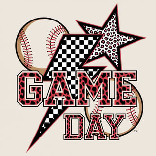 Game Day Lightning Bolt Design
