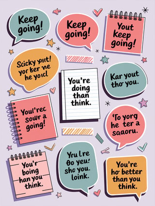 Motivational Study Sticker Sheet