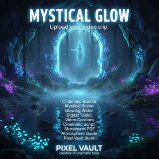 Mystical Glowing Cinematic Scene