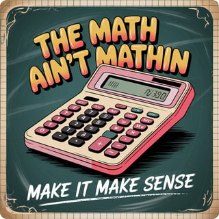 Retro Hand-Drawn Calculator Design