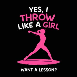 Throw Like a Girl Graphic Design