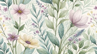 Charming Springtime Botanical Scene