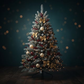 Dark Moody Christmas Tree Decor
