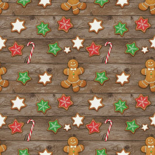 Christmas Cookie Wrapping Paper Design