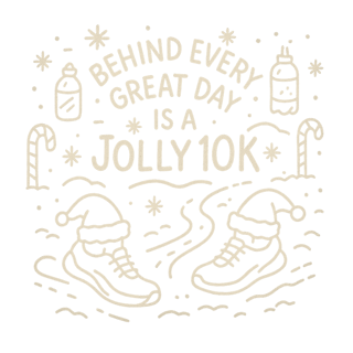 Christmas 10K Run T-Shirt Design