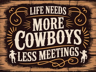 Vintage Western Typography Design
