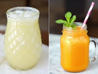Tropical Pineapple Cocktail & Mint Smoothie