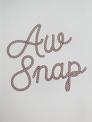 Elegant Rope Script Art